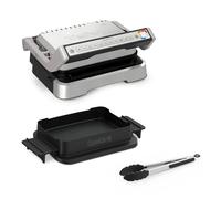 Tefal OptiGrill 4-en-1 Grill intelligent, Barbecue, Four, Repas complet, Résultats parfaits, Aucune surveillance, Nettoyage facile, Application dédiée, Grillades plus saines GC776D10