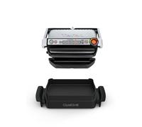 Tefal OptiGrill + Optigrill+ Snacking&Baking GC714D - Edelstahl - Rechteckig - 600 cm? - Aluminium - Thermoplast - Fertig - Temperatur (GC714D)