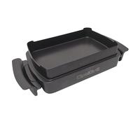 Tefal OptiGrill+ XA7258 Plat de cuisson anti-adhésif + livre de recettes pour snacking & Backing 1,6 l, en aluminium moulé sous pression, poignées isolées thermiquement, passe au lave-vaisselle,