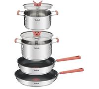 TEFAL OPTI'SPACE Batterie Cuisine Inox 6 pièces - Tous Feux Induction - G720S604