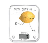 Tefal OPTISS Decor Pressé comme Un Citron Balance de Cuisine, Graduation de 5kg/1 g, Fonctions Liquide-Tare BC5135V0