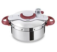 Tefal P4620733 Cocotte, Acier Inoxydable, Blanc/Rouge, 22 cm