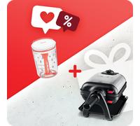 Tefal WM755D 2 gauffre(s) 1200 W Noir, Acier inoxydable