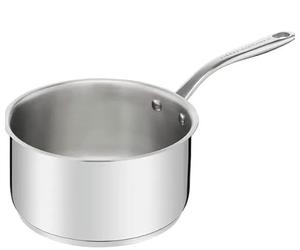 Tefal Pierre Gagnaire Casserole acier inoxydable 20 cm, Excellente diffusion de la chaleur, Poignée rivetée, Robuste, Design élégant, Tous feux dont induction, Fabriqué en France H8223002