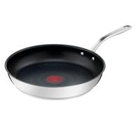 Tefal Pierre Gagnaire Poêle acier inoxydable revêtu 28 cm, Base de diffusion de chaleur, Poignée rivetée, Design élégant, Tous feux dont induction, Fabriqué en France H8210623