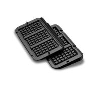 Tefal XA7348 Plaques à gaufres pour OptiGrill 4 en 1 et 2 en 1 XL | Préparation de gaufres belges | Aluminium moulé sous pression | Revêtement antiadhésif | Passe au lave-vaisselle | Noir