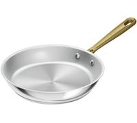 Tefal Poêle Paul Bocuse H8240402 24 cm acier inoxydable poignée rivetée dorée