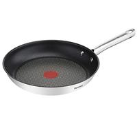 Tefal Poêle 32 cm, Induction, Revêtement antiadhésif, Acier inoxydable 18/10, Garantie 10 ans, Base 3 couches, Cuisson saine, Saisie parfaite, Duetto A7040863