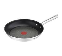 Tefal Poêle 32 cm, Induction, Revêtement antiadhésif, Acier inoxydable 18/10, Garantie 10 ans, Base 3 couches, Cuisson saine, Saisie parfaite, Duetto A7040863