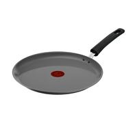 Tefal Poêle à crêpe 28 cm, Crêpière induction, Revêtement céramique, Eco-conçue, Recyclée, Cuisson saine, Thermo-Signal, Fabriqué en France, Renew C4253913, Gris