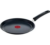 Tefal Poêle à frire G2813872 Crepe Black Stone 25 cm Revêtement antiadhésif Signal thermique Poêle échangeur de chaleur (G2813872)