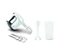 Tefal PrepMix+ Batteur à main - 500 W - Bouton coulissant avec 5 vitesses + Turbo - Accessoires inclus : 2 fouets / 2