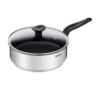 Tefal Primary Sauteuse Poêle W/Couvercle - Inox Acier Thermo-Spot Anti-adhésif -