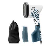 Tefal Pure Pop Home & Travel DT2040E1 Brosse à vapeur 20 g/min, 15 secondes, prête à l'emploi, système de tampon, vapeur sûre, pour maison et voyage, 2 réservoirs d'eau, bleu