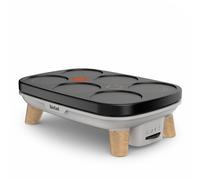 Tefal Crêpière Gourmet PY900D12 – 1100 W, 2 plaques antiadhésives amovibles, spatules incluses