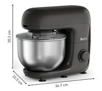 Tefal QB161H38 - Robot de Cuisine Multifonction Noir - 1000 W, Capacité 5 L, 15 Programmes