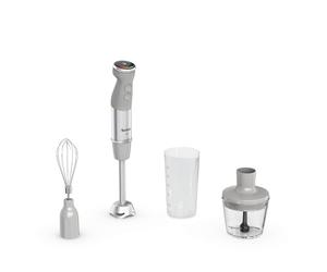 Tefal Quickchef+ Mixeur plongeant, Technologie de lame Powelix, 20 vitesses, mode turbo, design compact, embout de garde-bout, gobelet doseur de 800 ml, mode Silence, poignée Softgrip, HB673B30