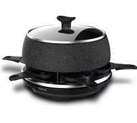 TEFAL Raclette et Fondue 850W : Délices pour 6 personnes avec poêle antiadhésive