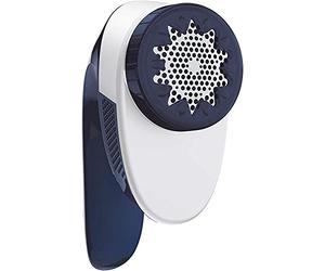 Tefal Rasoir Anti-Peluches JB1013 (4 Lames, 4 réglages de Hauteur, Moteur 3 V, Facile à Vider) Blanc/Bleu