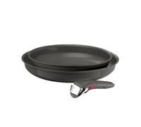 Tefal Renew Ceram, Poêles 24/28 cm, Poignée amovible, Design empilable, P2009102