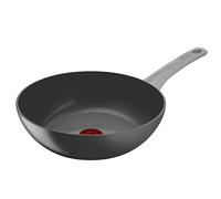 Tefal Renew On Poêle Wok Gris 28 cm, Revêtement antiadhésif céramique, Induction, Indicateur de cuisson Thermo-Signal, Eco-conception, Cuisson saine, Fabriqué en France C4271932