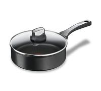 Tefal Sauteuse 24 cm avec couvercle verre, Induction, Revêtement antiadhésif résistant aux rayures, Fonction Thermo-Signal, Fabriqué en France, Unlimited On G25932AZ