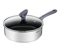 TEFAL Sauteuse Dailycook en inox - Ø 24 cm - Avec couvercle en verre - Tous feux dont induction