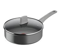 Tefal Sauteuse 24 cm + couvercle verre, Induction, Revêtement antiadhésif céramique, Eco-conçue, Recyclée, Cuisson saine, Thermo-Signal, Fabriqué en France, Renew On C4273232