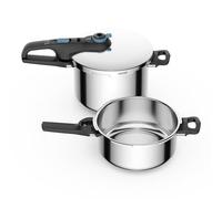 Tefal Secure Trendy Cocotte-minute 2 cuves 4et 6L, Cuisson rapide, 2 programmes, Sûr, Compatible induction P2584301