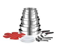 TEFAL Set 20 Pcs INGENIO Emotion Induction L897SK04 Casserole Poêle Inox Poignée