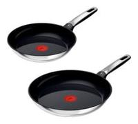 Tefal Set de poêles acier inoxydable Emotion, 2 pièces, Set de louche