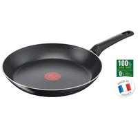 Tefal Simple Cook B57004, Poêle à frire ronde, multi-usages, Noir, Titane, Aluminium, Thermo-Spot