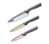 Tefal Slicy Set de 3 Couteaux, Chef, Office, Eplucher avec Protection Lame