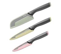 Tefal Slicy Set de 3 Couteaux, Santoku, Office, Eplucher, Protection Lame