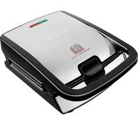 Tefal SW 854 D Snack Collection Gaufrier revêtement anti-adhésif, adaptation automatique de la température noir, acier inoxydable (brossé)