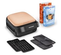 Tefal SW863JF0 gaufrier et appareil à croque-monsieur 700 W Noir, Abricot