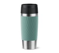 Tefal Tasse de voyage Classic Twist : couvercle à visser avec fermeture Quick Press, étui souple, 100% étanche, garde les boissons froides 8 h et chaudes 4 h. Couvercle à 360° pour boire sous
