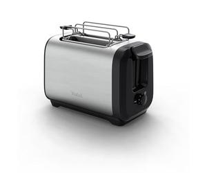 Tefal TT5S1D Subito Grille-pain à 2 fentes avec cuiseur à sandwichs, résultats de cuisson rapides, économie d'énergie, design moderne, 7 niveaux de brunissage, noir