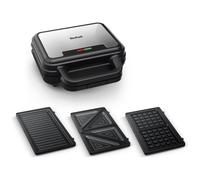 Tefal Ultra Compact Sw383d10 - Sandwich Maker / Waffle Maker / Panini Maker - 700 Watt - Acier Inoxydable