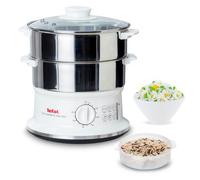 Tefal VC1451, Cuiseur vapeur Acier inoxydable/Blanc