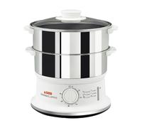 Tefal VC1451 cuiseur vapeur 2 Nombre de paniers Pose libre 900 W Blanc, Acier inoxydable