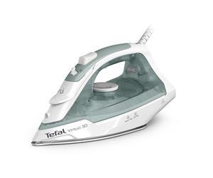Tefal Virtuo 30 FV2C42E0 Fer à repasser à vapeur 2000 W 27 g/min Débit vapeur 120 g/min Temps de chauffe 30 secondes Vapeur verticale Arrêt goutte Pointe de repassage de précision Eucalyptus