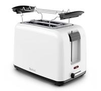 Tefal Vita, Grille-pain 2 fentes avec chauffe-viennoiseries, Levier de surélévation, 7 niveaux de dorage, Fentes extra-larges, Blanc, TT1A21E0