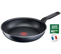 Tefal C38502 XL Force Poêle à frire, 20 cm, avec revêtement anti-adhésif, signal thermique, résistante, robuste, fond de poêle à diffusion, forme extra large, poignée stable, noire