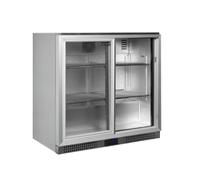 Tefcold Arrière Bar Réfrigéré - 2 Portes Vitrées Coulissantes - 191L