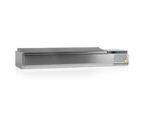 Tefcold Vitrine Réfrigérée GN1/4 VK33-180 S/S LID