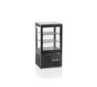 Tefcold Vitrine réfrigérée pour présentation et stockage sur comptoir - Noir ou Gris