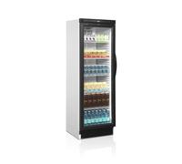 Tefcold Vitrine Réfrigérée Vitrée Réversible CEV425CP 2 DEL L/H - Couleur Noire