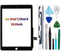 Tefir Noir Écran Tactile kit pour iPad 7 7e/8 8e génération 2019/2020 10,2", pour 7ème 8ème génération A2197 A2198 A2200 A2270 A2428 A2429 A2430 (Bouton Pas Inclus)