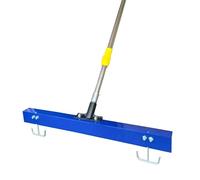 TEFLOAT Béton Tools Râteau/niveleur de calibre 91,4 cm avec manche réglable 2 mètres
